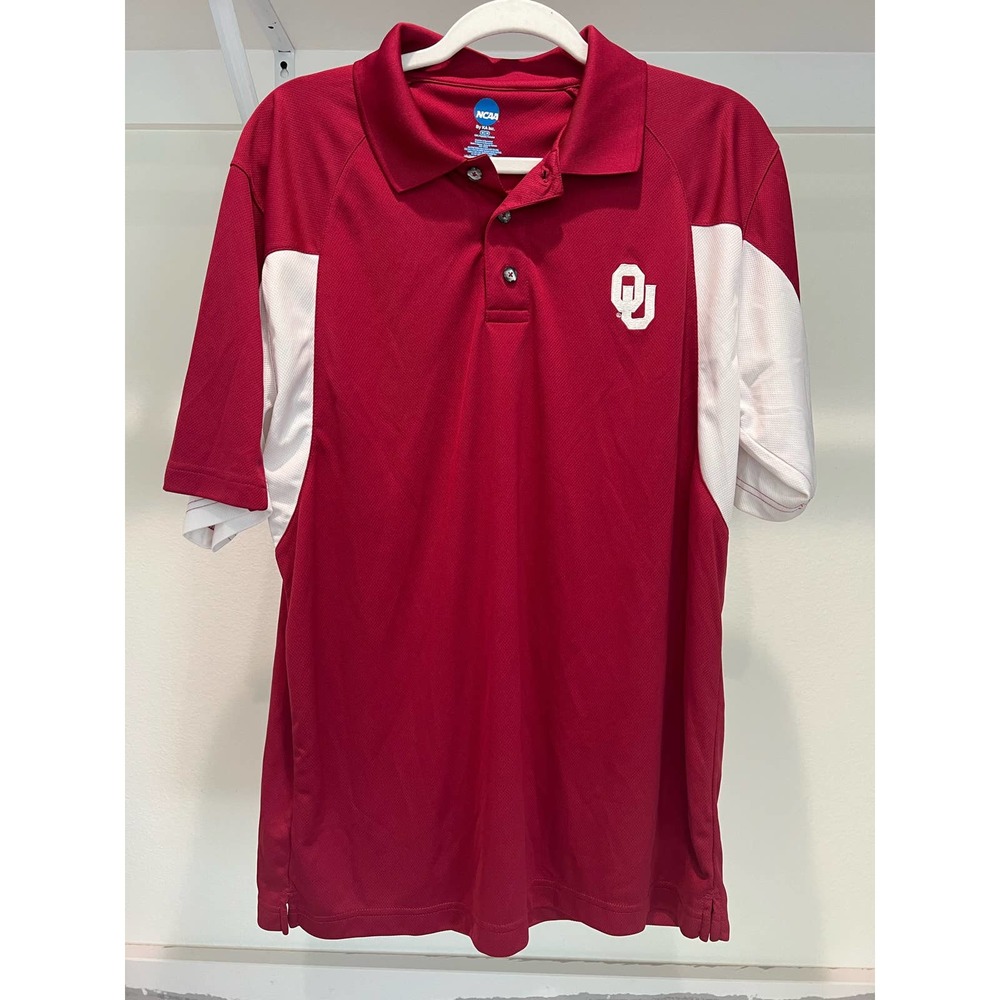 NCAA OU University of Oklahoma Polo Men's Size Medium‎